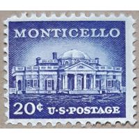 1956  Монтичелло - плантационный дом Томаса Джефферсона США