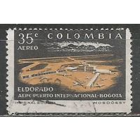 Колумбия. Авиа. Аэропорт Эльдорадо. Багота. 1960г. Mi#899.