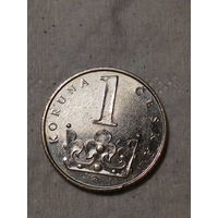 1 крона Чехия 1993 год