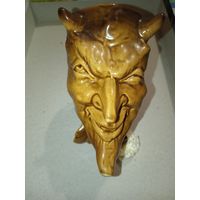 Керамическая трубка чёрт. 19 см.