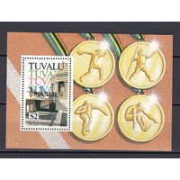 Спорт. Легкая атлетика. Тувалу. 1992. 1 блок (SPECIMEN). Michel N бл43 (5,5 е)