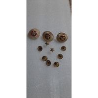 Кокарды, пуговицы и звезды ВСРБ одним лотом