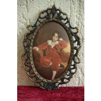 Рамка латунная с шелкографией ( 13 х 19 , для фото 9,5 х 13,5 )