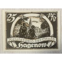 Нотгельд Хагенов 25 пфеннигов 1922 год. Веймарская республика.