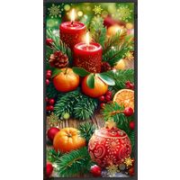 С Новым годом! Открытка двойная (евро)