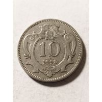 Австрия 10 геллер 1895