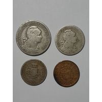 Монеты Cabo Verde, 1930-е, 1960-е, 1970-е, 4 шт. одним лотом.
