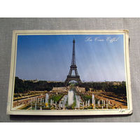 С026-0100 Открытка Париж Эйфелева башня 1990-е Подписана