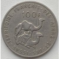 Французские афар и исса 100 франков 1970 г.