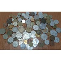 С РУБЛЯ! 100 монет. Микс, без СССР, УК, РФ.