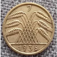 5 рейхспфеннигов 1936 J