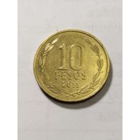 Чили 10 песо 2011