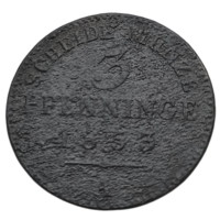 КОРОЛЕВСТВО ПРУССИЯ 3 ПФЕННИНГА 1853 А.