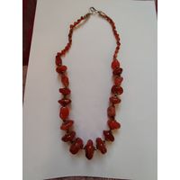 Бусы из сердолика