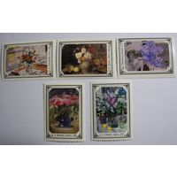 Живопись Натюрморт. Цветы. 5м. 1979г.