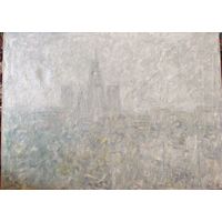 Степанов Алексей Матвеевич (1923 – 1989) Народный художник КазССР Дом на Смоленской площади