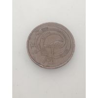 Ирландия 1/2 пенни 1975 года .