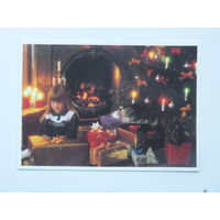 Франция  с новым годом 1987  10х15 см