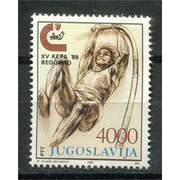 Югославия - 1989г. - Европейский чемпионат по лёгкой атлетике - полная серия, MNH [Mi 2344] - 1 марка