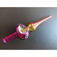 Ёлочная игрушка верхушка на елку мини (СССР). Высота 20 см.