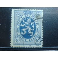 Бельгия 1929 Стандарт, герб  50 сантимов