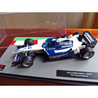 Модель автомобиля 1-43 Фомула 1 Formula 1 F1 Williams FW23 2001 Ralf Schumacher В комплекте модель, бокс, журнал Состояние модель как новая журнал отличное