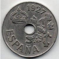 КОРОЛЕВСТВО ИСПАНИЯ. 25 СЕНТИМО 1927