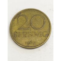 ГДР 20 пфенинг 1969
