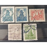 Польша. Старые марки. Стандарт.