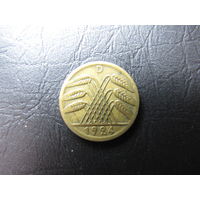 Германия. 5 рентенпфеннигов. 1924D. С 20 копеек. Распродажа коллекции. Смотрите другие лоты.