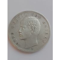 5 марок 1908 г. Бавария. Серебро