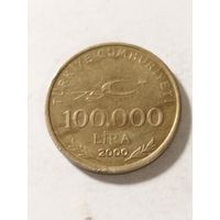 Турция 100000 лир 2000