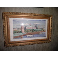 Вышивка Москва-Кремль СССР.С рубля.