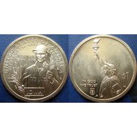 США. 1 доллар 2026 N30 Американские инновации. Норман Борлоуг, отец Зелёной революции. Айова. Минтмарка P.