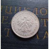 20 злотых 1986 Польша #09 XF