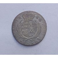 Герцогство Варшавское. 1/6 Талера 1814. I.B. Не частая!