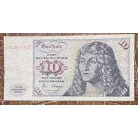 Банкнота 10 марок 1980 год. ФРГ. Альбрехт Дюрер. НЕ БЫЛА В ОБОРОТЕ.