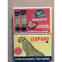 Спичечные коробки 5 х 3.5 х 1.5 см, серия "ЛЕОПАРД", спички