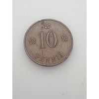Финляндия 10 пенни 1929 года .