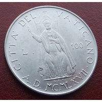 Ватикан. 100 лир 1967