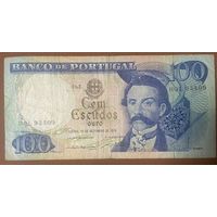 Банкнота Португалия 100 эскудо 1978 год.