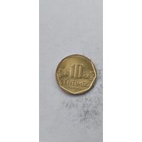Перу 10 сентимос 2018