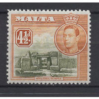 1938 Мальта / Malta **  4,5d Георг VI,  Храм