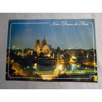С026-0102 Открытка Париж Собор Парижской Богоматери Нотр-Дам Чистая начало 1990-х