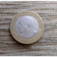 Werty71 Кения 10 шиллингов 2009 Биметалл