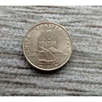 Werty71 Джибути 10 франков 1996 Корабль