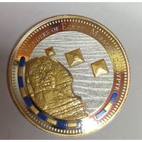 С рубля без мц! 1000 франков 2012 Бенин - чудеса Египта серебро 999 пр. 1/2 oz исполнение!