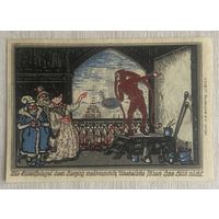 Нотгельд 75 пфеннигов 1921 год. Кнайтлинген. Веймарская республика.