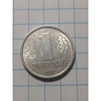 1 Пфенниги ГДР 1977 год