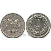 Польша 1 злотый 1992, 1994 - на выбор